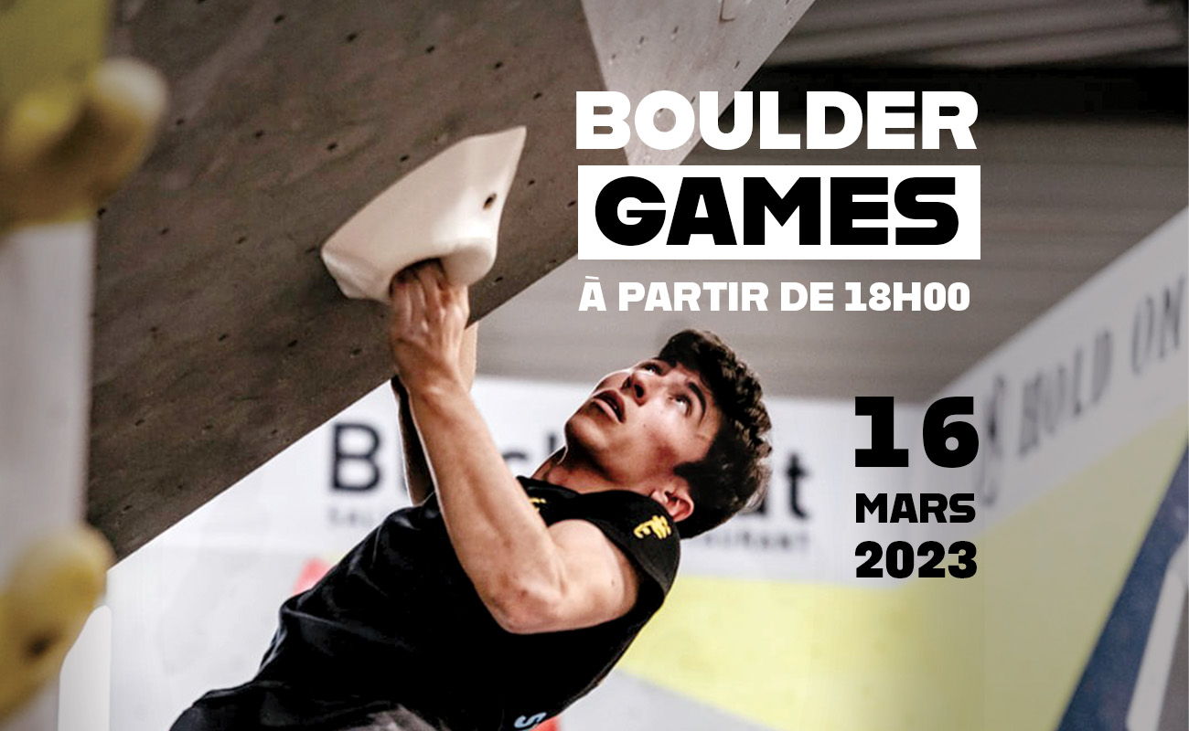 Boulder Games : Jeudi 16 mars !!!